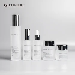 OEM Cheap Price 30ml Cosmetic Packaging Frosted Empty Glass Mini Serum Bottle With Pump