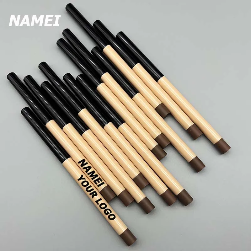 NAMEI Double ends lipliner pencil empty tubes lip liner eyeliner pencil tube eyebrow tube with Sharpener