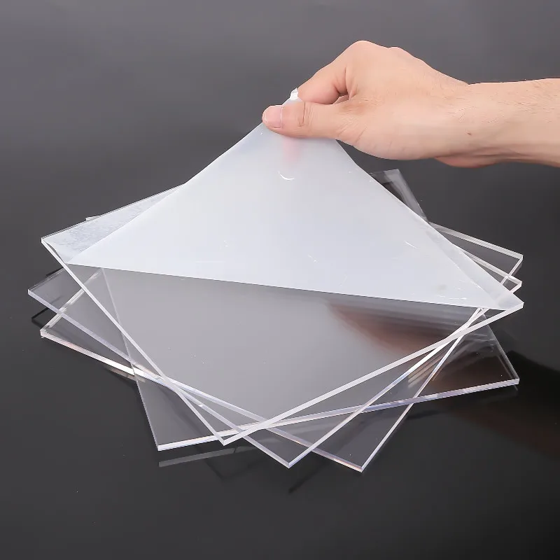 120*130mm Clear Acrylic Sheet Plexiglass Square Panel 2mm Thick Transparent acrylic Board for Diy Display Light Base Signs Craft