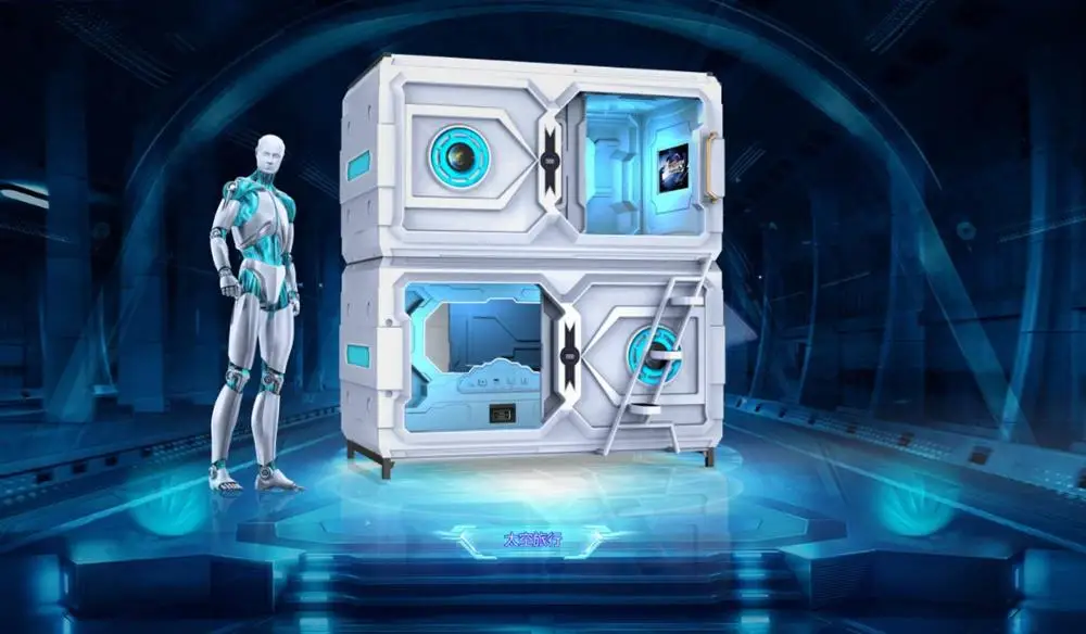 WIMI Capsule Hotel Manufacturer Sleeping Pod Hotel Hostel Bunk Beds Sleep Cabin