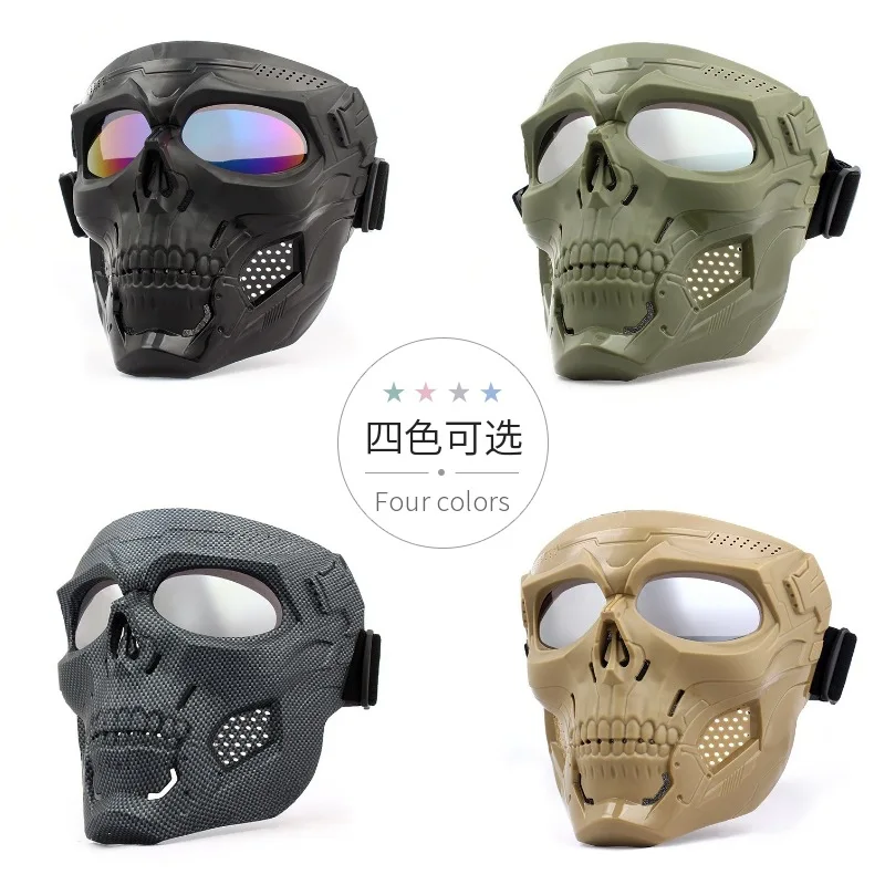 Paintball Skull Skeleton Tactical Full Face Mask With Eye Protection Helmet Mask For Paintball Game Game mask