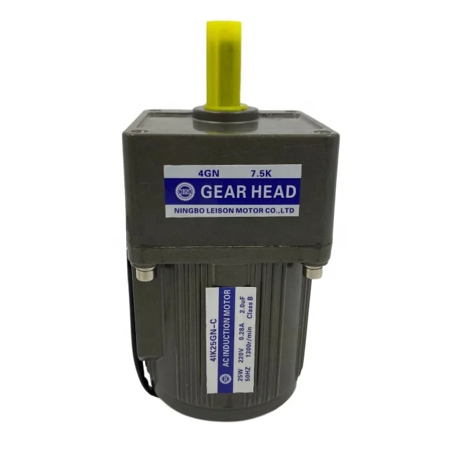 25 Вт Реверсивный индукционный двигатель переменного тока с контроллером скорости, низкий уровень шума, низкий оборот в минуту, 1 фаза и 3 фазы, 110 В, 220 В, 380 В, приемный