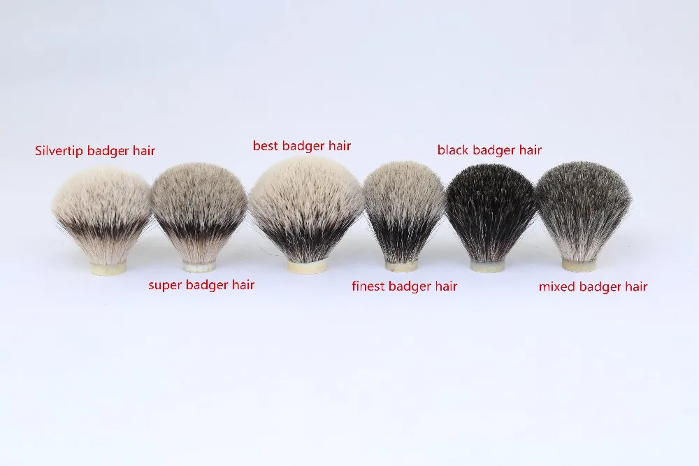YAQI Wholesale Popular Tint  Mix Badger Hair Shaving Brush Knot Head custom
