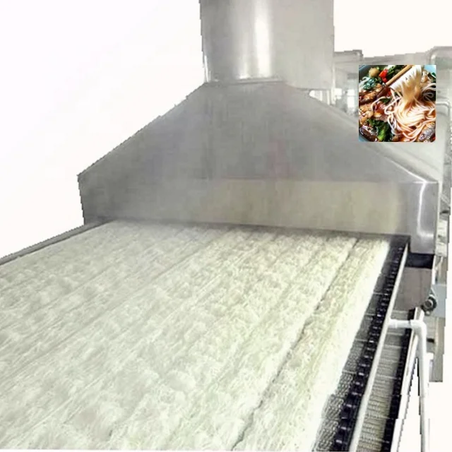 
High yield rice vermicelli noodle production line/rice noodle cutter 