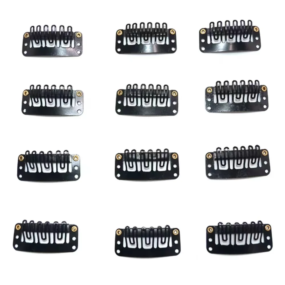 3.2cm 4 Colors Hair Extensions Clip Wig Accessories U Shape Wig Metal Clips For Hair Extension