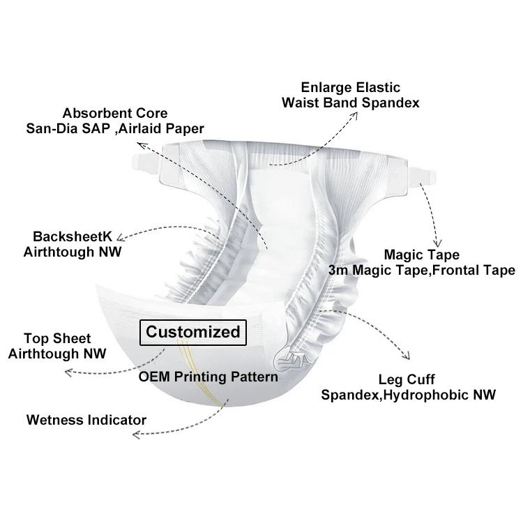 Free Teen Diaper Samples Size 8 Kids Babi Pampering Baby Dry Diapers Wholesale