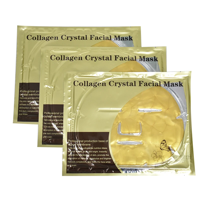 China Manufacturer OEM Face Care Non-toxic 24k Gold Collagen Crystal Face Mask
