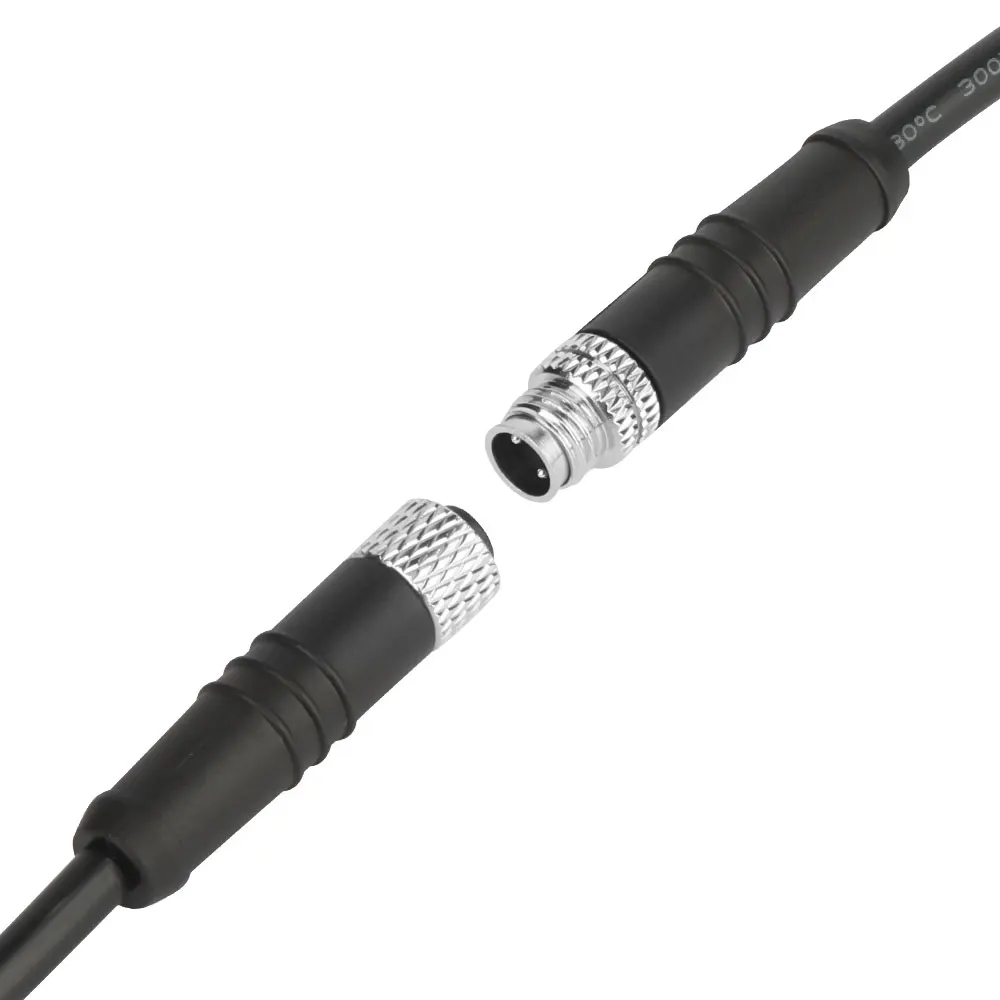Direct Supplier 2 3 4 Pin m8 waterproof wire connector m8 2 pin connector