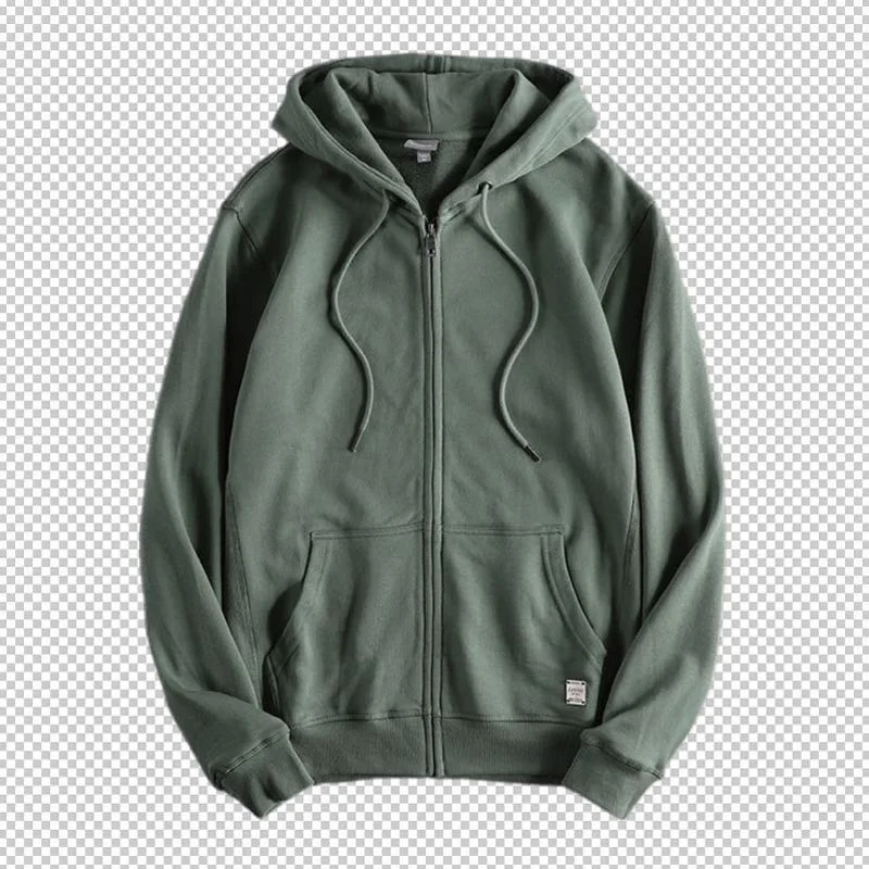 Коричневые толстовки BSCI / OCS на молнии с длинными рукавами, мужская толстовка с капюшоном стандартного кроя, толстовки из 100% хлопка, фабрика