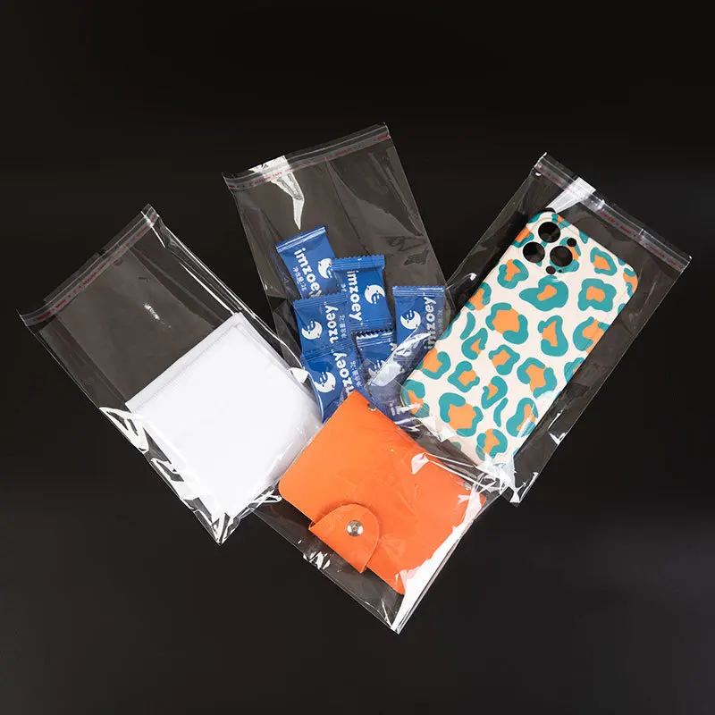 Custom Printed Biodegradable Large Sealing Opp Clear Cellophane Self Adhesive Opp Plastic Bag