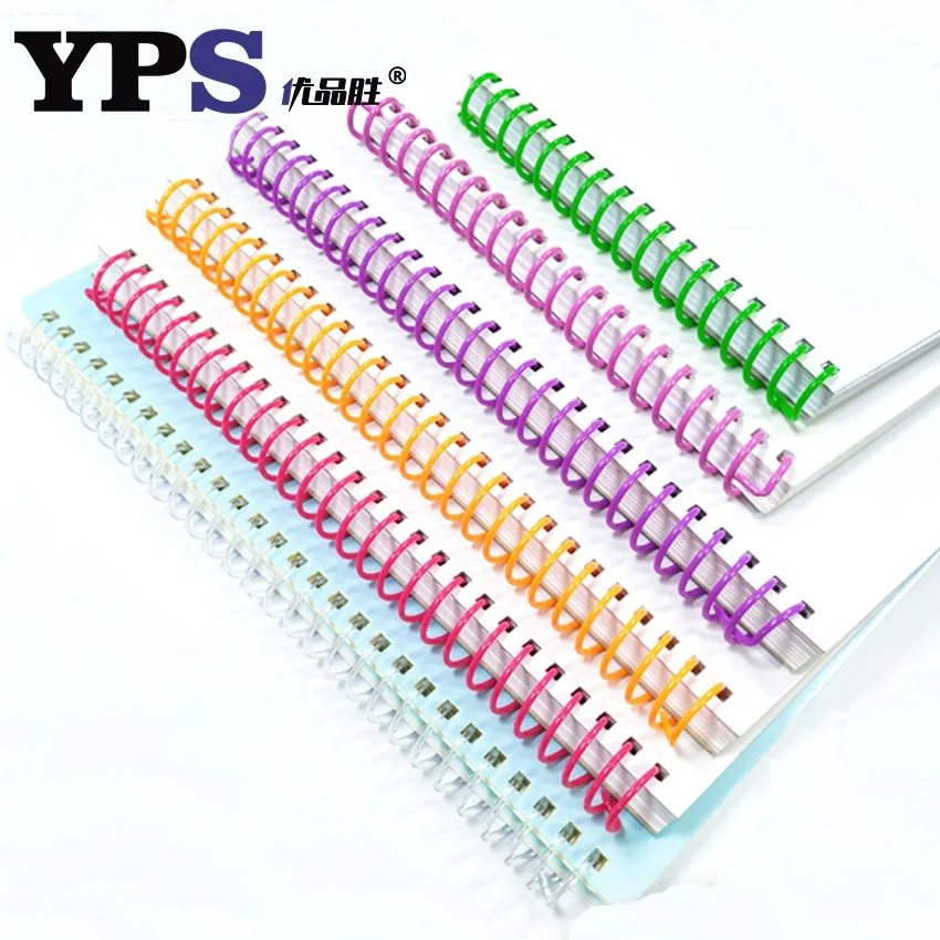 PET or PVC Material Purple Color Plastic Spiral Spring Binding Coil