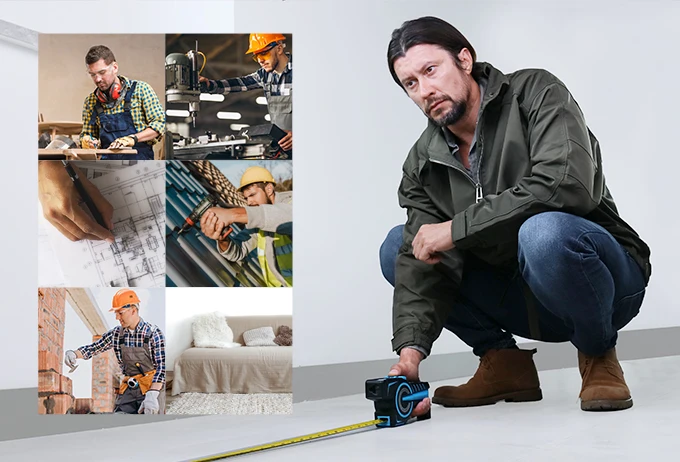 Измерительное оборудование DTX10 3-в-1 2 0 дюйма дисплей лазерная маркировка положения измеритель расстояния 100 м и стальная лента