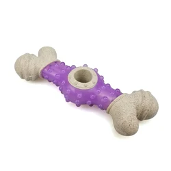 Safe and eco-friendly  material dog bone shape toy teeth cleaning dog chew toy