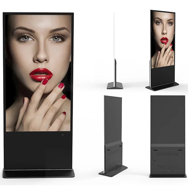 43/55/65 inch vertical floor standing advertising machine touch LCD display video network HD player