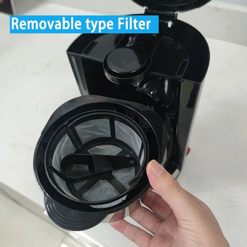 1.5L 1500ml Single Cup Electric Home Use American Mini One Cup Coffee Maker with stainless steel jar