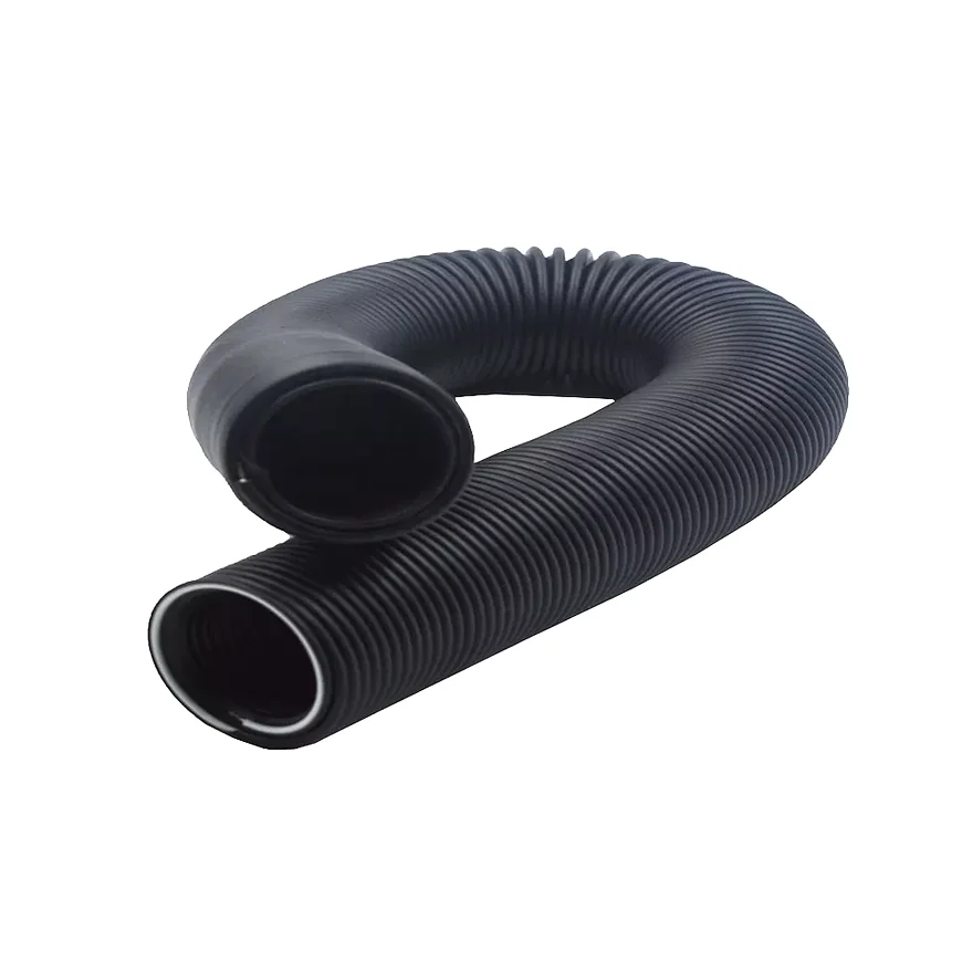 Customized Black PVC Steel Stretch Water Suction Flexible Spiral Street Vacuum Cleaner Hose 9mm Thickness Drainage Pipe Type