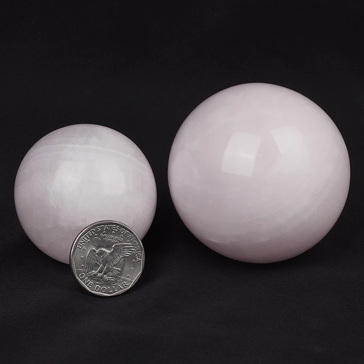 High Quality Natural Large Pink Afghanistan Jade Crystal Gemstone Spheres Round Sphere