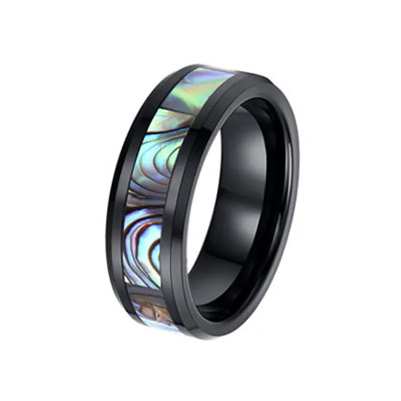 Gostar Wholesale 3mm 4mm 6mm 8mm Black White Ceramic Stainless Steel Titanium Tungsten Ring Core Blank For Inlay Band