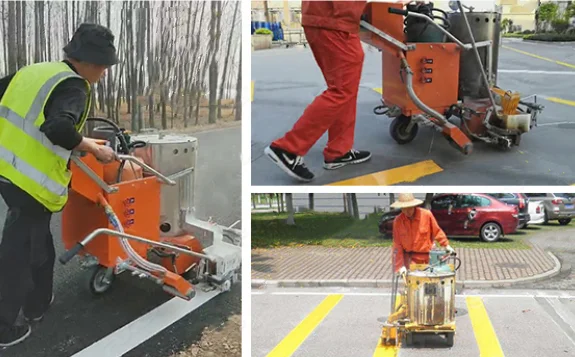 NIVO NVM-36 Thermoplastic Road Marking Machine mini hot melt marking machine or parts