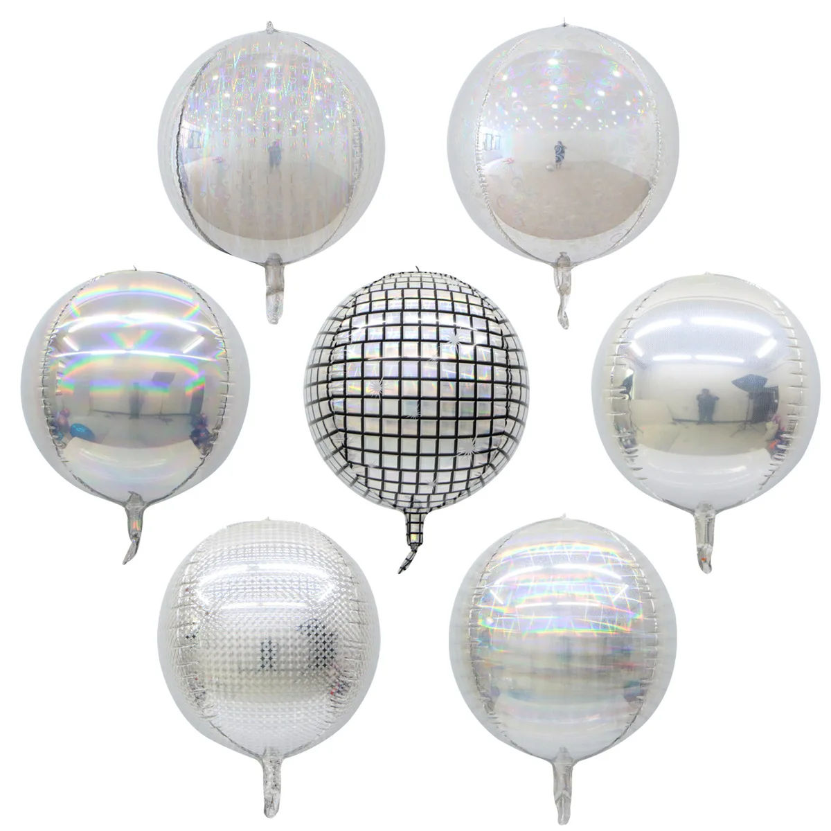 
Top Selling 22inch 4D Round Shape Metallic Foil Balloon For Wedding Party Decoration 