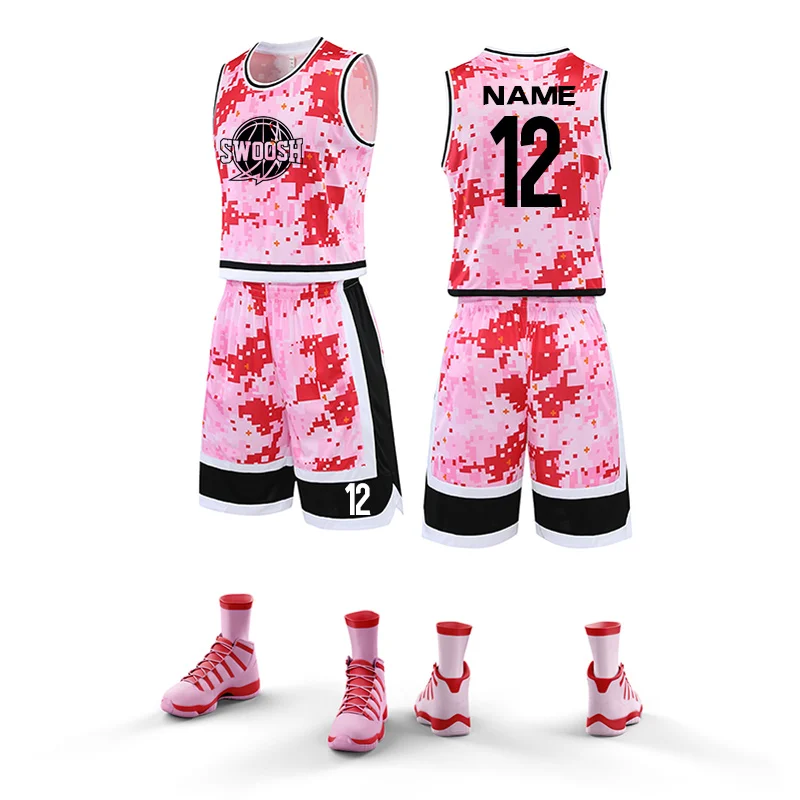 2022 Sublimated  Basketball Jerseys With No Logo Basketball Jersey