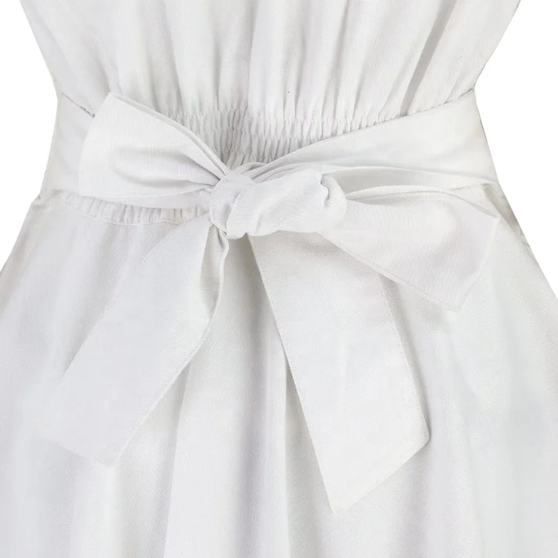 OEM-сервис, низкая цена, белое платье с длинным рукавом, галстук-бабочка, антибактериальный фитиль пота, моющееся платье для медсестер, униформа для больницы