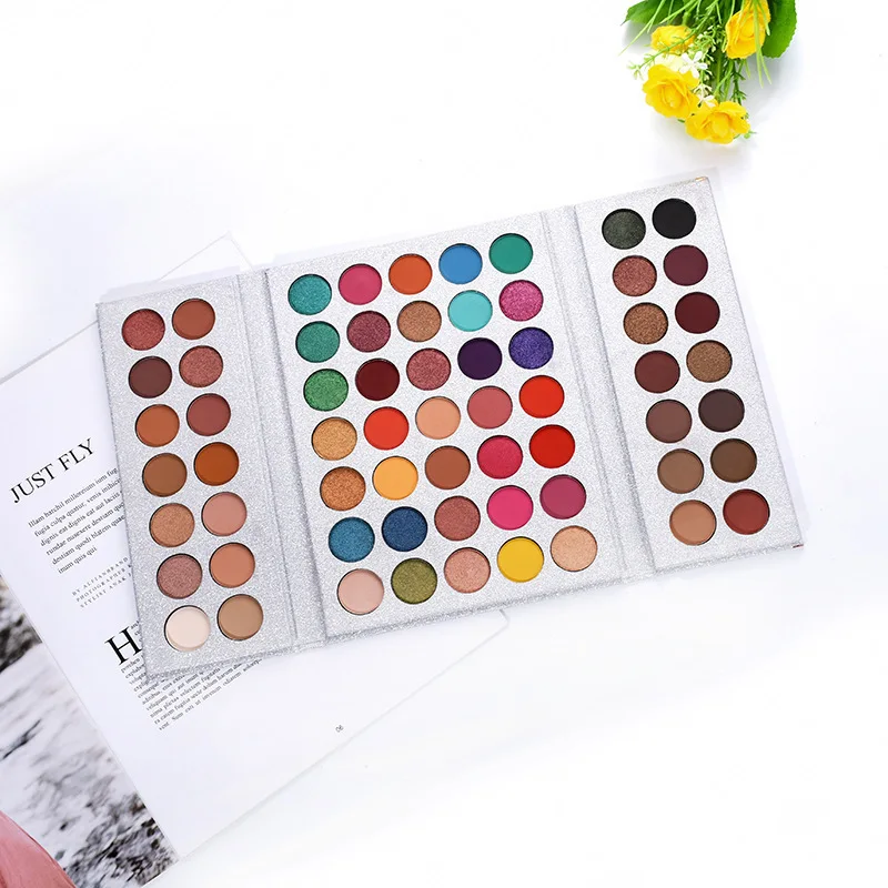 Wholesale 63 Color Cosmetic Eye Shadow Aluminum Plate Maquiagem Profissional Empty Luxury Eyeshadow Palette