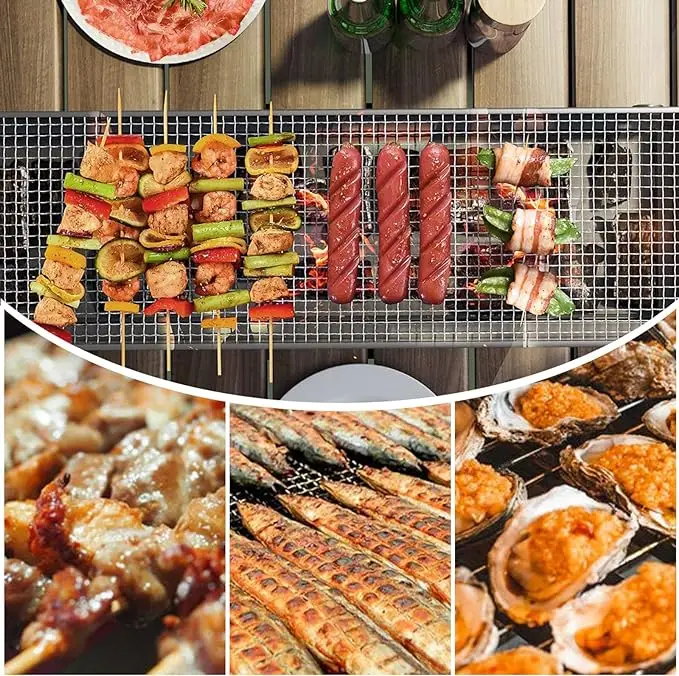 Custom Barbacoa Churrasco Parrilla Mini Small Foldable Portable Barbeque Stove Camping Outdoor Barbecue Charcoal BBQ Grills