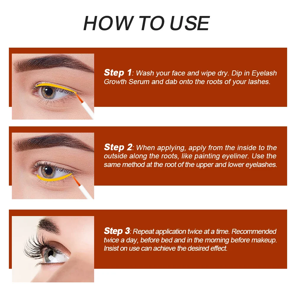 Wholesale Natural Organic Keratin Vegan Castor Oil Lash Booster Eyelash Growth Treatments Eye Lash Enhancing Serum