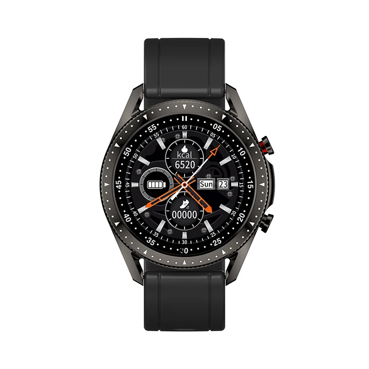 Round Ip68 Waterproof Oxygen Heart Rate Blood Pressure Monitor Bt Call Android Digital Mens Smart Watch Android SmartWatch