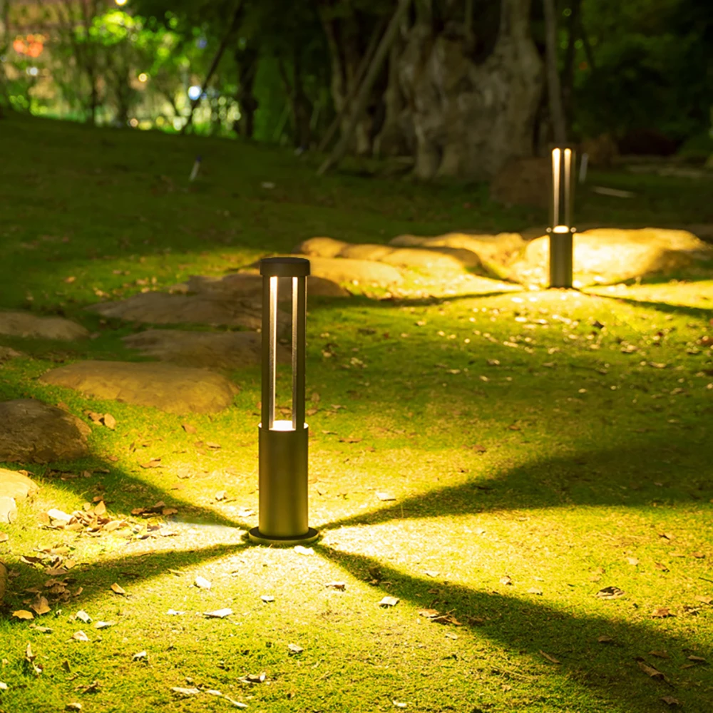 Modern Ip65 Waterproof Solar Lawn Lamp Low Voltage Outdoor Solar Garden Led Bollard Light For Hotel Lighting