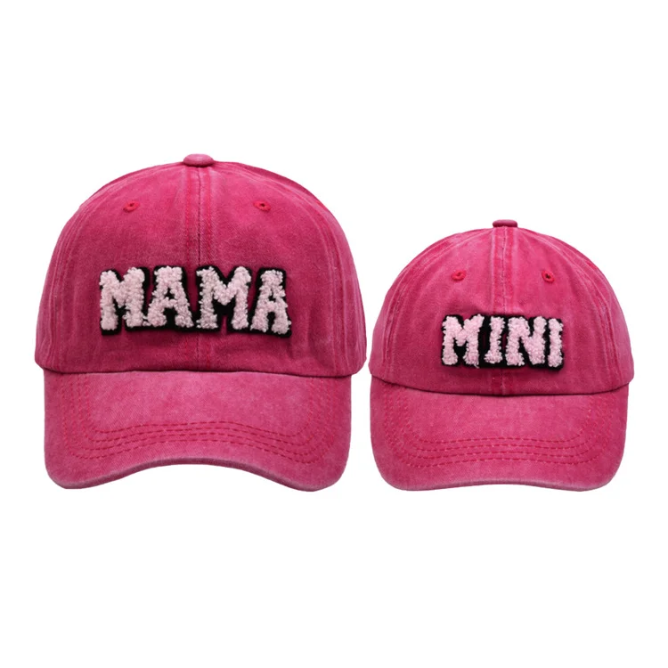 Custom Leopard Cheetah Mama Mini Hats Letter Patch Washed Distressed Sports Peaked Vintage Snapback Hat Trucker Baseball Hat
