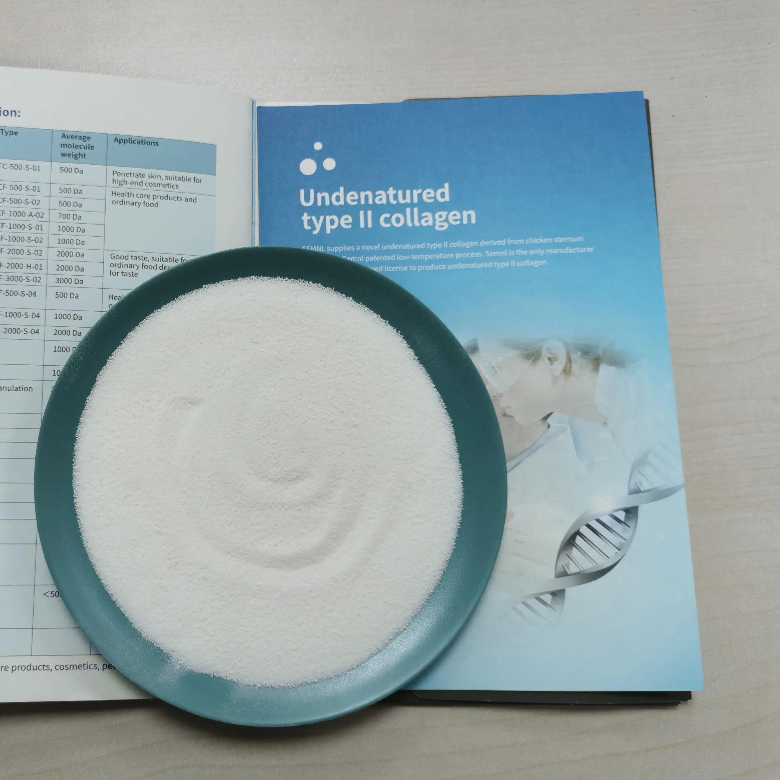 Manufacturer Price Native Undenatured Chicken Collagen ii