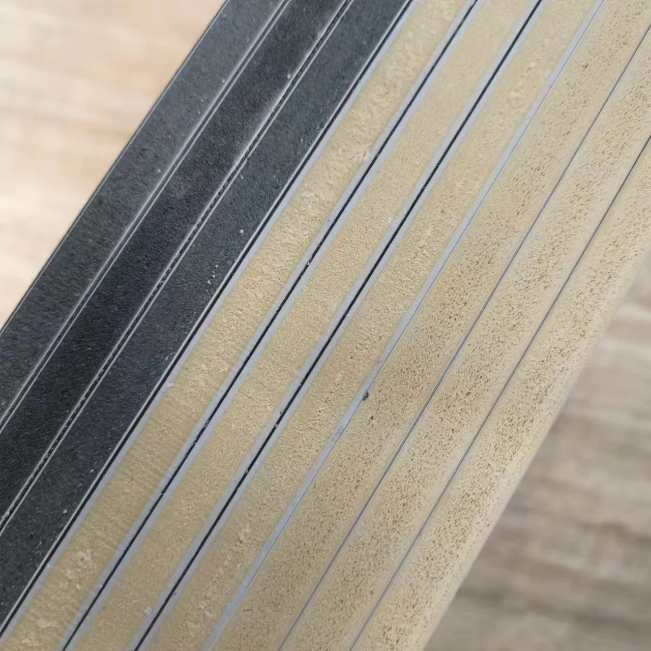 Interior Decoration PVC Foam Marble Sheet Customizable Bamboo Charcoal Background Wall Board Carbon Rock WPC Decor Solid Panel