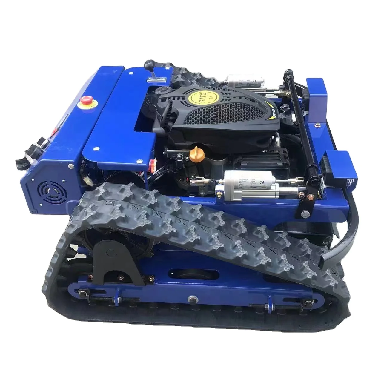 Mowers RC Slope Lawn Mower Tracked All Terrain Remote Control Robot Weed Mowing Machine