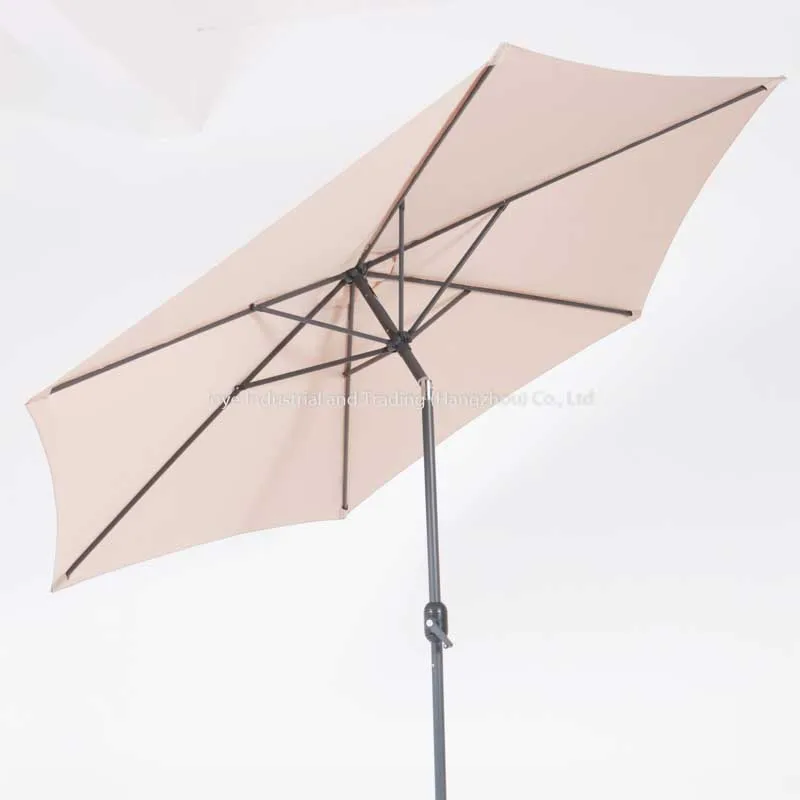 Wholesale Big Size Outdoor Balinese Parasol & Base Wood Pole Patio Umbrella for Garden Table for Restaurant Park or Beach