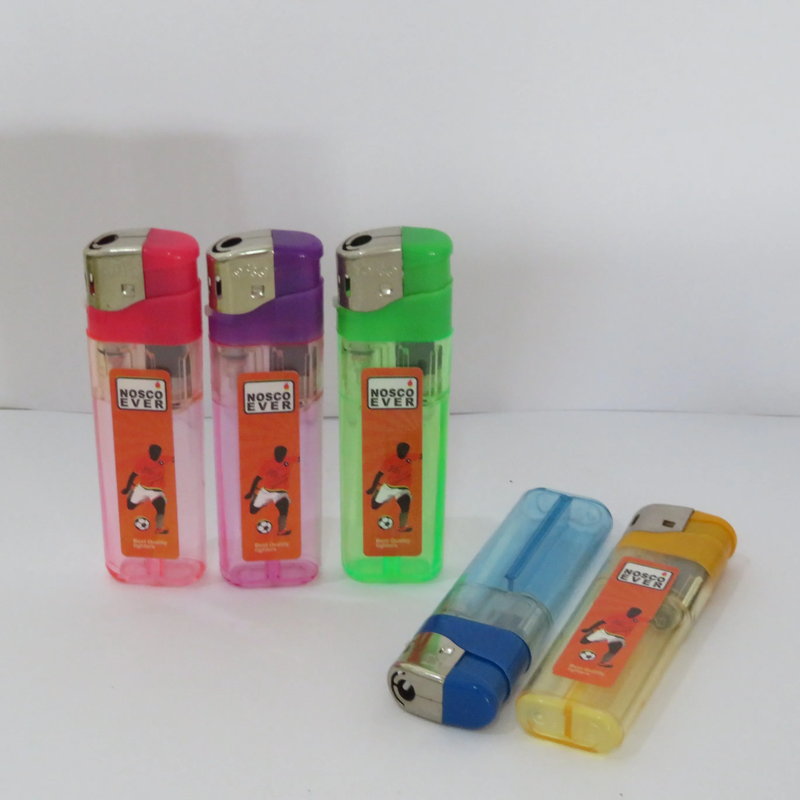 Cheapest Disposable Electric Lighter With Sticker Gas Lighter