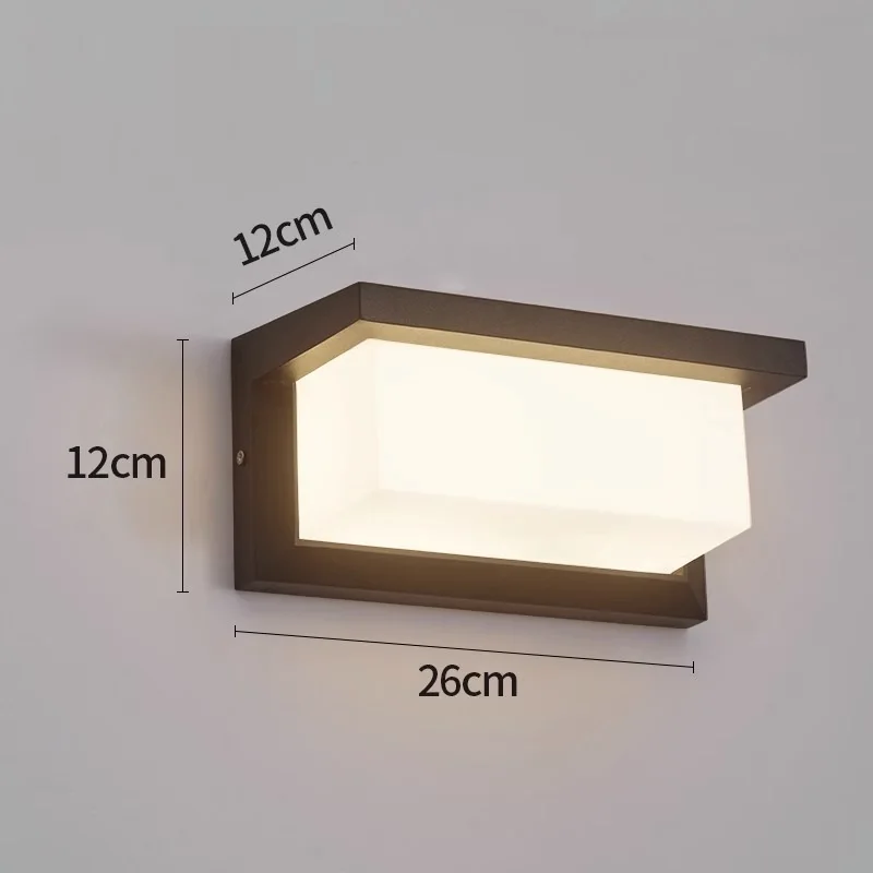Modern Energy Saving Led Outdoor Wall Mounted Lighting 12V Wall Lamp Light Fixtures Wall Mount ip65 Led Garden Light