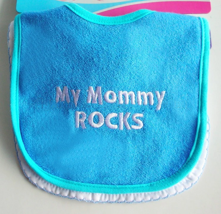 Factory wholesale 100% cotton terry towel fabric cute high-quality baby bib