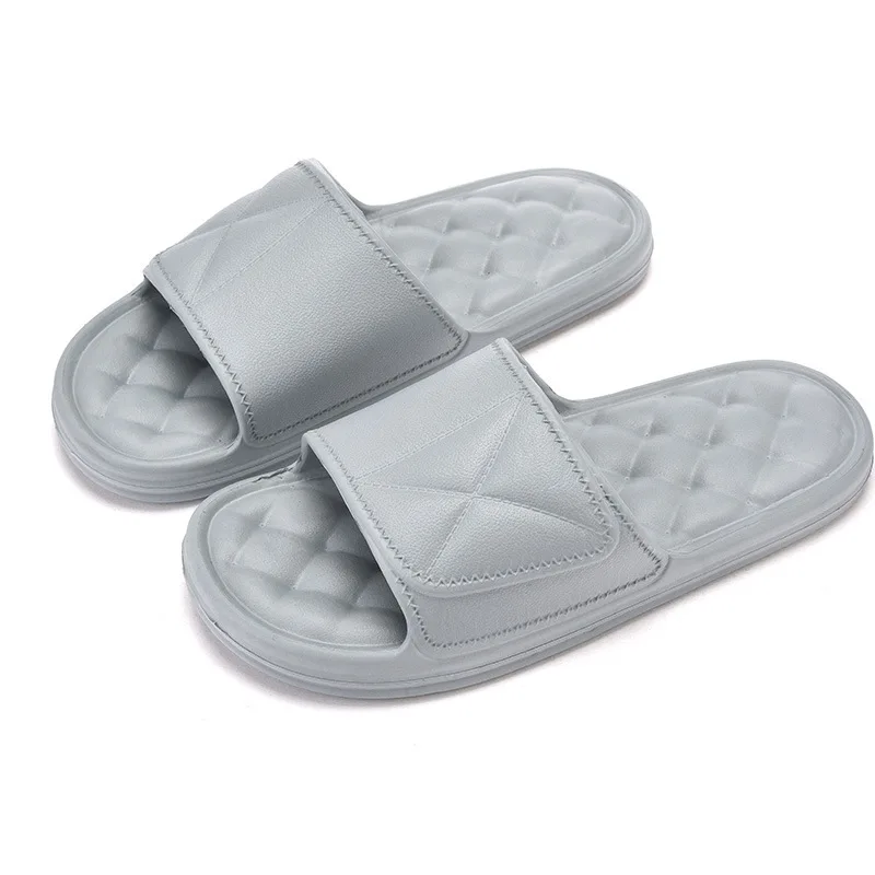 Trendy Latest Men Ladies Eva Rain Slippers Manufacturer Women Anti Slip Quick Drying Pillow Slides Bathroom Casual Slippers