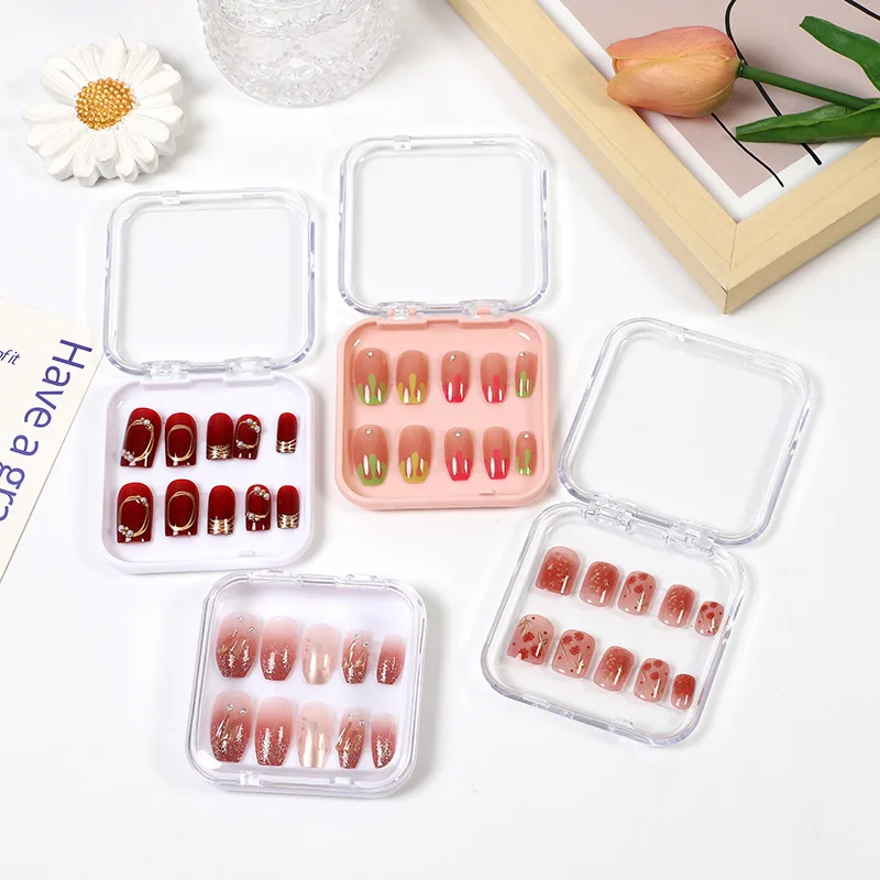 Transparent Nail Nail Box Storage Box For Hand-Worn Gel Nail Polish Set Box