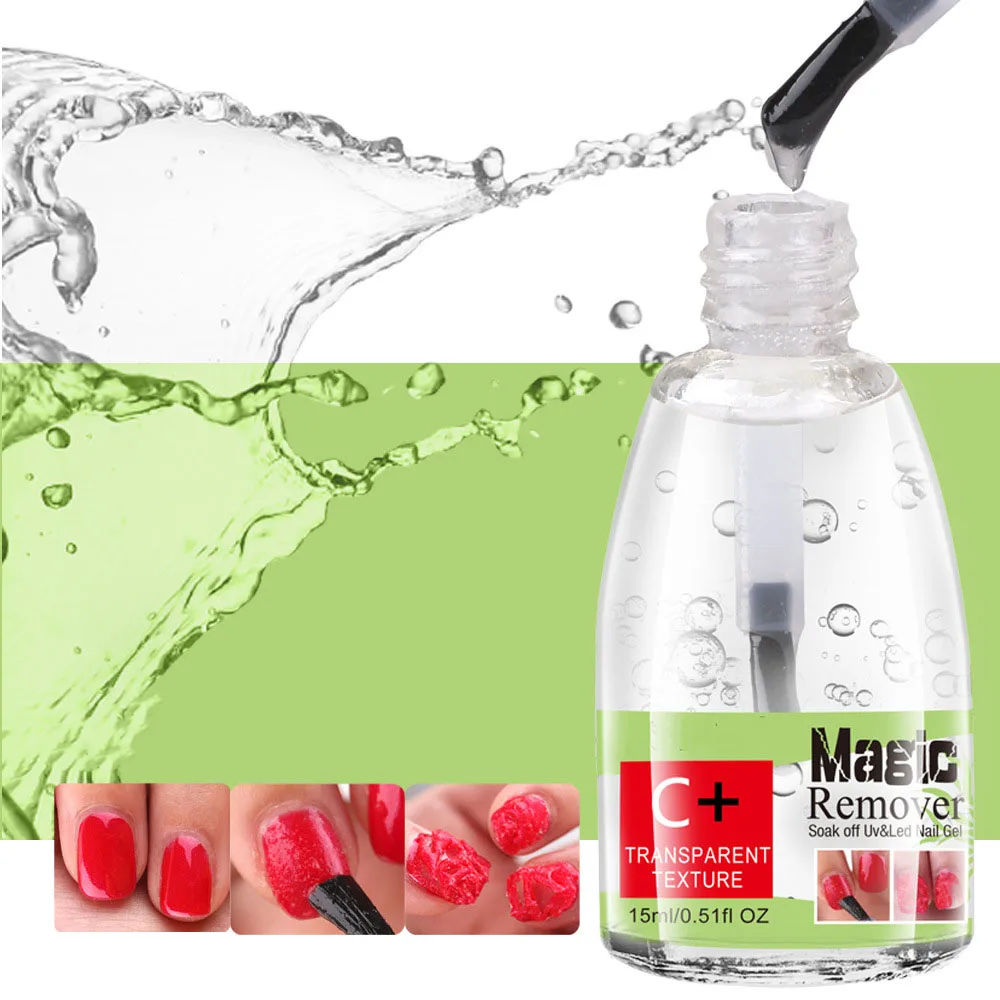 Hot-selling 15ml Nail Polish Remover Quickly Nails Remover Gel Easy Apply Nail Products 2021