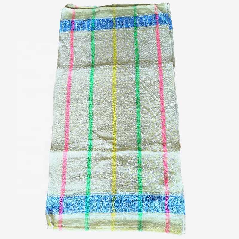 factory hot sales 100% polyester cheap disposable good morning towels