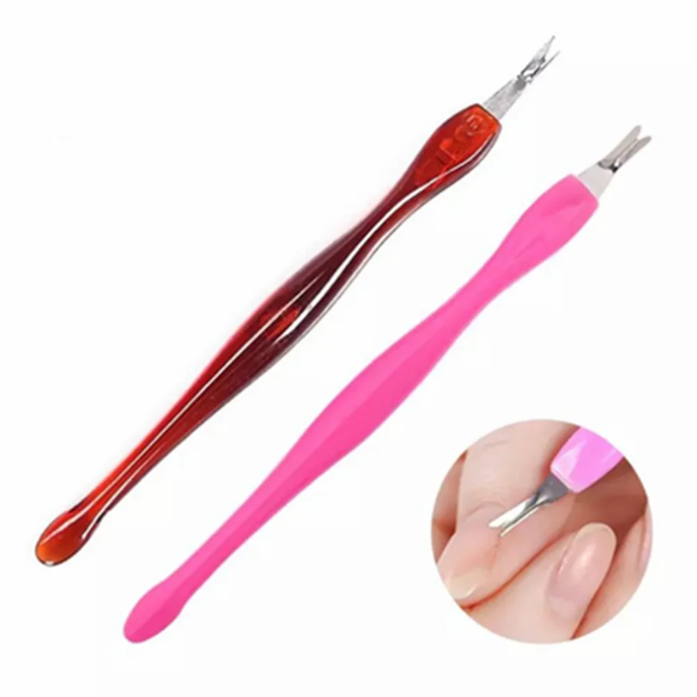 BIN Professional Cuticle Fork Trimmer Remover For Nail Art Pedicure Manicure Cuticle Pusher