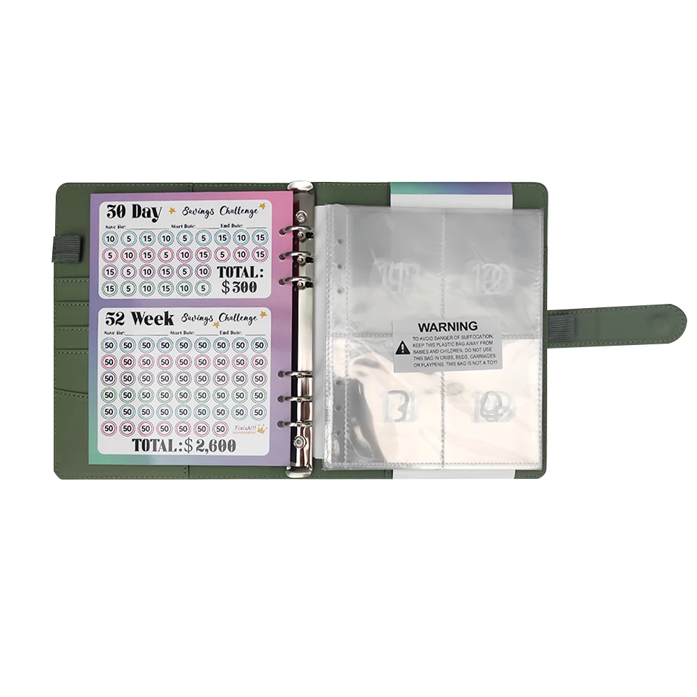 Budget Binder 100 Envelopes Saving Challenge Binder Savings Challenges Book with 100 Envelopes
