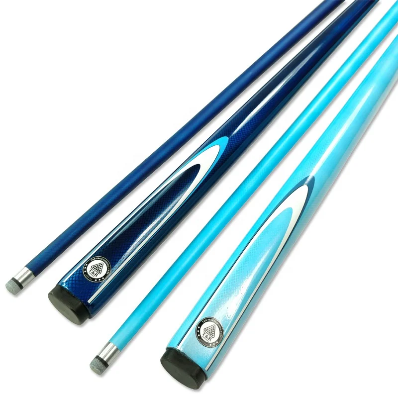 Xmlivet последняя углеродного волокна для бильярда и снукера палочки в 9,5 мм 2 цвета синий опционально Бильярдные кии 1/2 Сплит Бильярдный Кий аксессуары