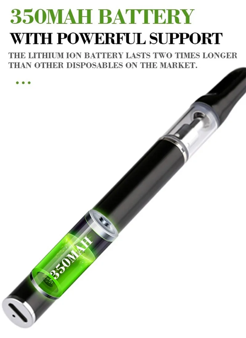 Популярный Топ 0,5 мл 1 мл круглый плоский керамический картридж Cbd вейп с резьбой 510