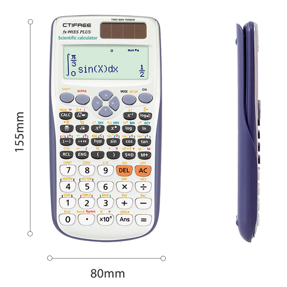 Popular Hot Selling Good Looking Scientific Calculator for Student 417 Functions