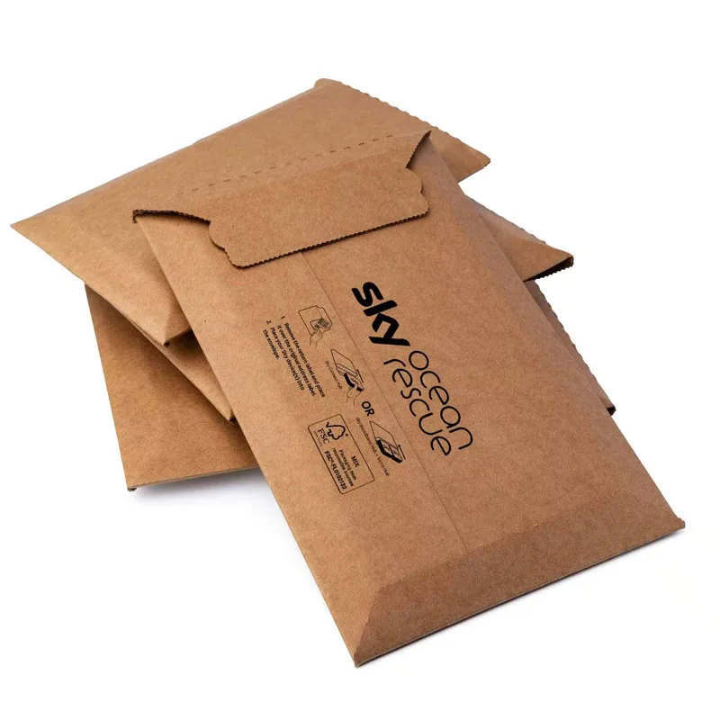 Durable Yet Lightweight 100% recyclable Corrugated Paper lining Kraft Paper Book CD Mailer for Shipping