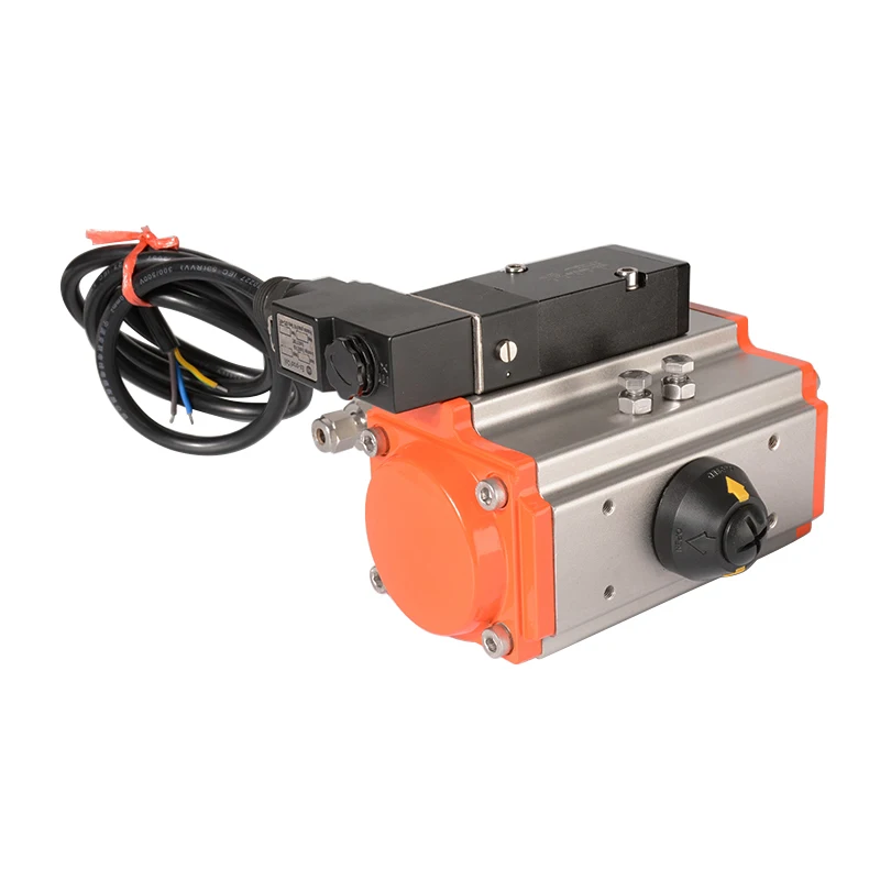 Stainless Steel Pneumatic Trunnion Ball Valve with Explosion Proof Coil Instrument Pneumatic Ball Valve